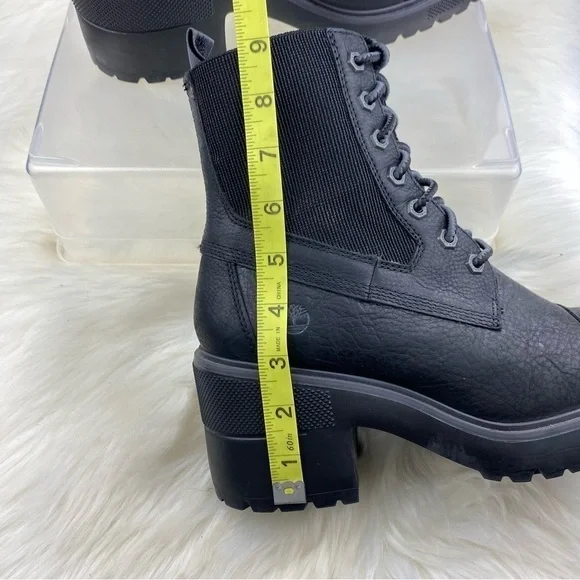 TIMBERLAND SILVER BLOSSOM LACE UP COMBAT BOOTS SIZE 10W - Picture 14 of 14